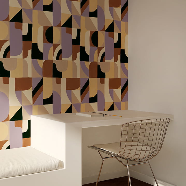 Patience lilas wallpaper