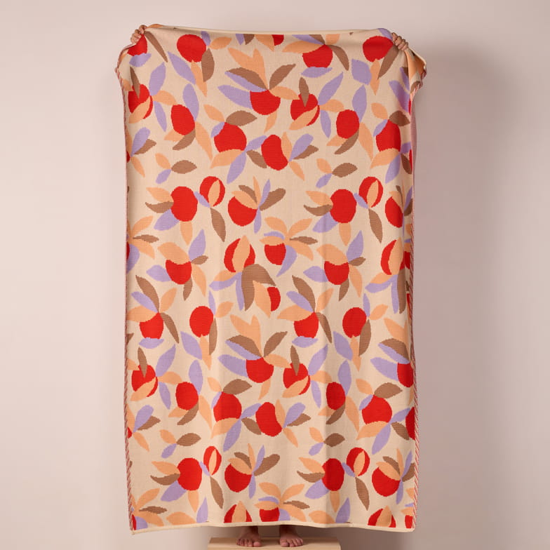 Peaches vermillon blanket