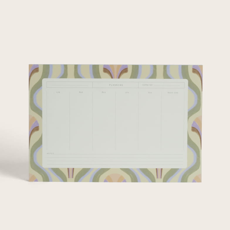 Nacre weekly deskpads
