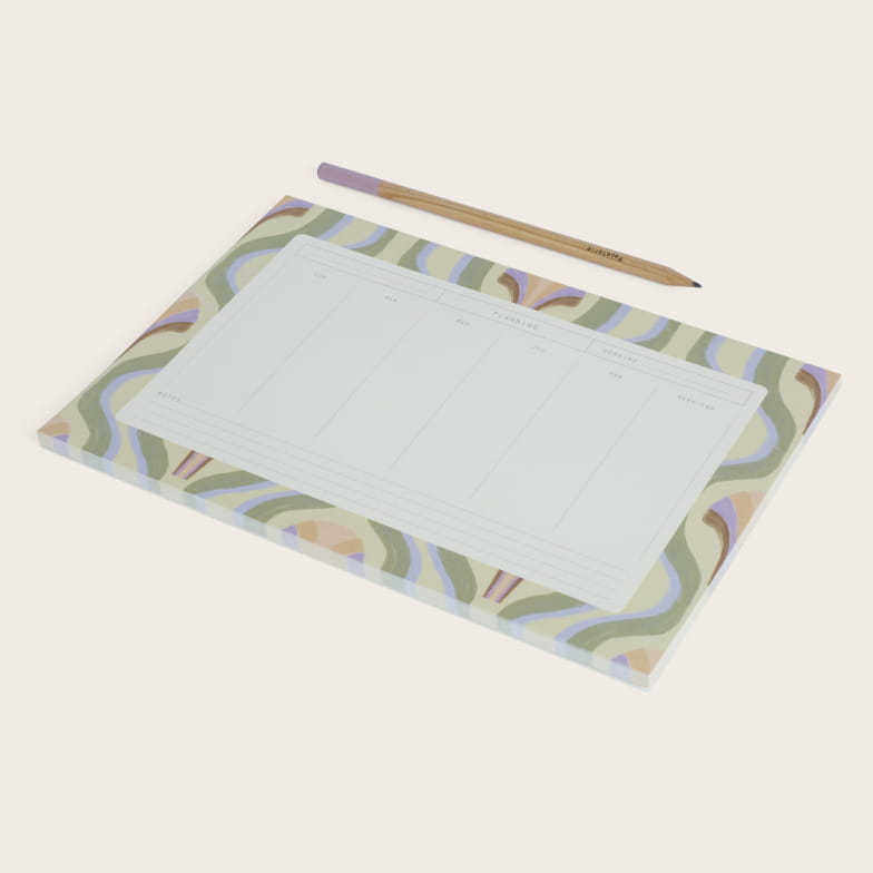 Nacre weekly deskpads