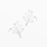 SILVER BRANCH EARRINGS SEASON PAPER X GALATÉE PESTRE