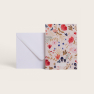 Fleurs folk message card