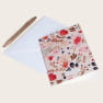 Fleurs folk message card